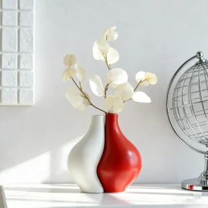 Ceramic Vase Two-piece Assembled Abstract